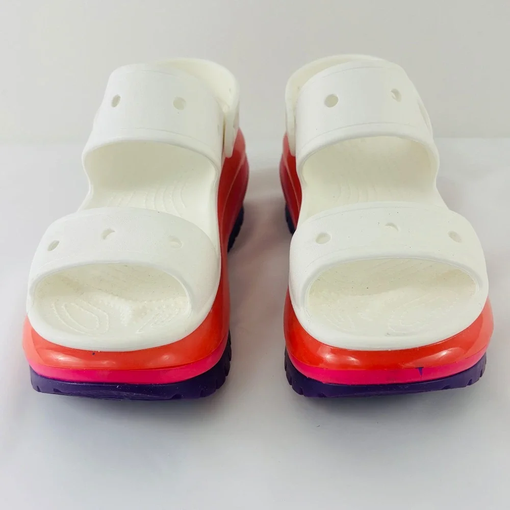 Crocs Classic Mega Crush Sandal High Heel Limited Edition Pink Purple W10 | M8